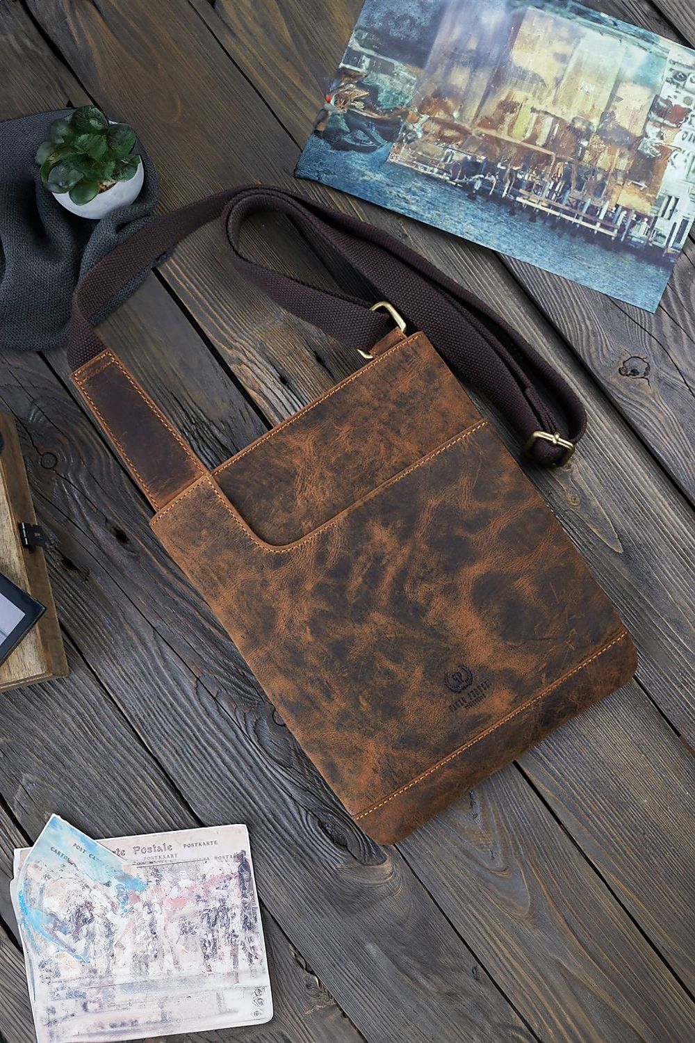  Naturledertasche model 191538 Galanter 
